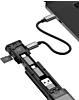 Budi 9 in 1 Essential Travel Charging & Data Sync Cable Stick - BLACK (Only Ground Shipping)