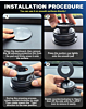 360° Adjustable Vacuum Suction Car Phone Holder for Magsafe - BLACK (Only Ground Shipping)
