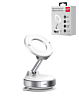 360° Adjustable Vacuum Suction Car Phone Holder for Magsafe - WHITE (Only Ground Shipping)
