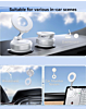 360° Adjustable Vacuum Suction Car Phone Holder for Magsafe - WHITE (Only Ground Shipping)