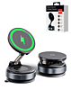 360° Adjustable Vacuum Suction Car Phone Holder with Wireless Charging - BLACK (Only Ground Shipping)