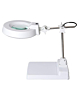 (2in1) Desktop Magnifier Lamp with LED Light and Adjustable Arm (Only Ground Shipping)