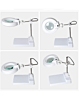 (2in1) Desktop Magnifier Lamp with LED Light and Adjustable Arm (Only Ground Shipping)