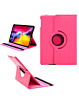 Universal 12"  360 Degree Rotating Leather Swivel Stand Case- HOT PINK (Only Ground Shipping)