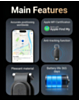 Smart Bluetooth Key Finder & Key Organizer Compatible with Apple Find My (Only Ground Shipping)