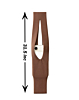 Long Soft Stretch Knit Phone Sleeve - CINNAMON (Only Ground Shipping)