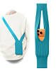 Long Soft Stretch Knit Phone Sleeve - TEAL (Only Ground Shipping)