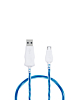 Visible USB A-M Flowing LED Fast Charging Cable (BLUE) (3ft) (5W) (Only Ground Shipping)