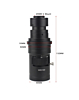 10X-200X Zoom WD100 Continuously Variable 0.7X-5X Adjustable Magnification FHD C-Mount Lens for HDMI VGA USB Microscope Camera (Only Ground Shipping)