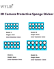 WYLIE 3D Front and Rear Camera Protective Sponge Sticker (4 Types / 70 Pcs / Box)