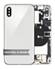 Back Housing Frame with Charging Port Flex & Small Parts for iPhone X (SILVER) (OEM Pull A Grade)