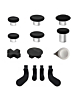Full Set Trigger Buttons for Xbox One Elite Series 2 Controllers (BLACK) (13 Piece Set)