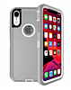 Heavy Duty Case for iPhone XR (GRAY & WHITE) (Only Ground Shipping)