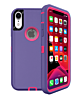 Heavy Duty Case for iPhone XR (DARK PURPLE & PINK) (Only Ground Shipping)