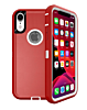 Heavy Duty Case for iPhone XR (RED & WHITE) (Only Ground Shipping)
