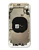Back Housing Frame with Small Components Pre-Installed for iPhone XR (NO LOGO) (WHITE)