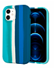 Dual Layer Serrated Case - RAINBOW GREEN for iPhone XR (Only Ground Shipping)