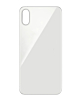 Grab wholesale deals on the back glass with bigger camera hole for iPhone XS in silver, no logo.
