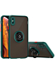 Hard PC Rear / Soft TPU Colorful Border Case with I-ring Holder - GREEN for iPhone XS Max (Only Ground Shipping)