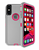 Heavy Duty Case for iPhone XS Max (GRAY & HOT PINK) (Only Ground Shipping)
