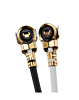 Moto One 5G Ace (XT2113-1/2 / 2021) Antenna Connecting Cable (White 12.4CM / Black  12.3CM) (2 Piece Set)
