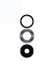 Back Camera Lens for Motorola Edge X30 5G (XT2201-2/6 / 2021) / Edge Plus (XT2201-4 / 2022) / Edge 30 Pro (XT2201-1/ 2022) (3 Piece Set)