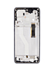 OLED Assembly with Frame for Motorola Edge 2022 (XT2205-1) (BLACK) (Premium)