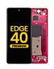 OLED Assembly with Frame for Moto Edge 40 (XT2303-3 / 2023) (VIVA MAGENTA) (Premium)