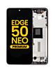 OLED Assembly with Frame for Motorola Moto Edge 50 Neo (XT2409-3 / 2024) (MOCHA MOUSSE) (Premium)