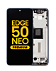 OLED Assembly with Frame for Motorola Moto Edge 50 Neo (XT2409-3 / 2024) (NAUTICAL BLUE) (Premium)