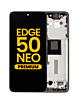 OLED Assembly with Frame for Motorola Moto Edge 50 Neo (XT2409-3 / 2024) (LATTE) (Premium)