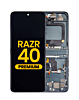 OLED Assembly with Frame for Motorola Moto Razr 40 (XT2323-3 / 2023) (SAGE GREEN) (Premium)