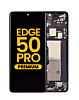 OLED Assembly with Frame for Motorola Moto Edge 50 Pro (XT2403 / 2024) (BLACK BEAUTY) (Premium)