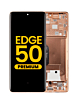 OLED Assembly with Frame for Motorola Moto Edge 50 (XT2407-3 / 2024) (PEACH FUZZ) (Premium)