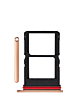 Dual Sim Card Tray for Motorola Razr Plus / Razr 50 Ultra (XT2451 / 2024) / Razr Plus (XT2557 / 2025) (PEACH FUZZ)