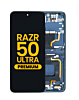 Main OLED Assembly with Frame for Motorola Razr Plus / Razr 50 Ultra (XT2451 / 2024) / Razr Plus (XT2557 / 2025) (MIDNIGHT BLUE) (Premium)