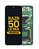 Main OLED Assembly with Frame for Motorola Razr Plus / Razr 50 Ultra (XT2451 / 2024) / Razr Plus (XT2557 / 2025) (SPRING GREEN) (Premium)