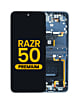 Main OLED Assembly with Frame for Motorola Moto Razr 50 (XT2453 / 2024) (KOALA GREY) (Premium)