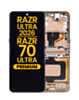 OLED Assembly with Frame for Moto Razr Ultra 2026 / Razr 70 Ultra (XT2655 / 2026) (COCOA) (Premium)