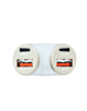 4 Port Y-Split Car Charger 2 Type-A - 2 Type-C - WHITE (45W) (Only Ground Shipping)