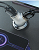 4 Port Y-Split Car Charger 2 Type-A - 2 Type-C - WHITE (45W) (Only Ground Shipping)