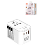LDNIO Z6 (65W) 3 USB Ports GaN All in One Universal Travel Adapter (Integrated US/UK/EU/AU) (Only Ground Shipping)