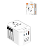 LDNIO Z8 3 USB Ports GaN All in One Universal Travel Adapter (Integrated US/UK/EU/AU) (45W) (Only Ground Shipping)