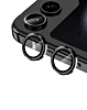 Metal Ring with HD Tempered Glass for Galaxy Z Flip 5 (BLACK)