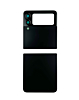 Back Glass for Galaxy Z Flip 3 F711 (2 Piece Set) (NO LOGO) (BLACK)