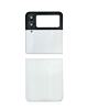 Back Glass for Galaxy Z Flip 4 F721 (2 Piece Set) (NO LOGO) (WHITE)