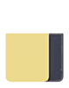 Bottom Back Cover for Galaxy Z Flip 6 F741 (NO LOGO) (YELLOW)