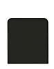 Bottom Back Cover for Galaxy Z Flip 7 FE F761 (NO LOGO) (BLACK)
