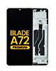 LCD Assembly with Frame for ZTE Blade A72 4G (A7040) (SPACE GRAY) (Premium)