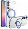 Galaxy S23 Plus Magnetic Clear Cases with Magsafe Ring Stand - BLUE (Only Ground Shipping)
